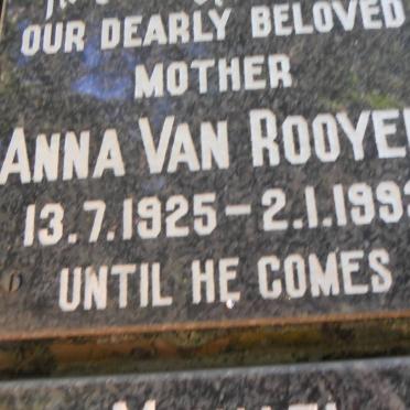 ROOYEN Anna, van 1925-1993