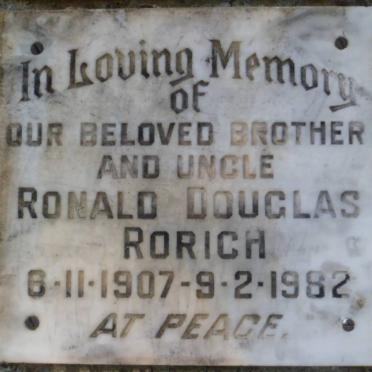 RORICH Ronald Douglas 1907-1982