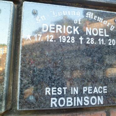 ROBINSON Derick Noel 1928-2001
