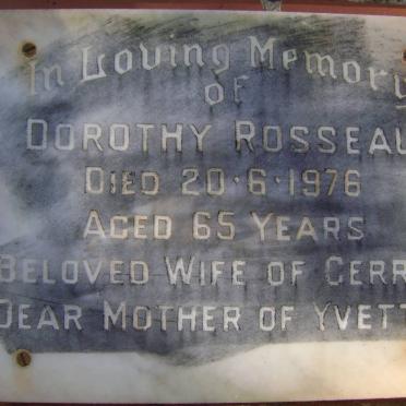 ROSSEAU Dorothy -1976