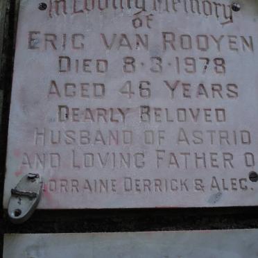 ROOYEN Eric, van -1978