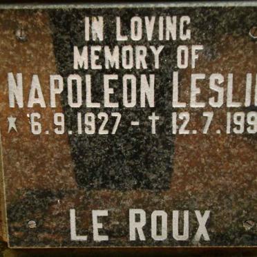 ROUX Napoleon Leslie, le 1927-1994