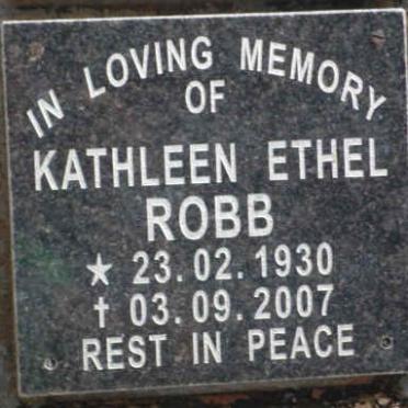 ROBB Kathleen Ethel 1930-2007