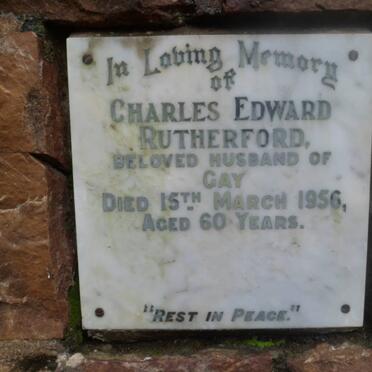 RUTHERFORD Charles Edward -1956