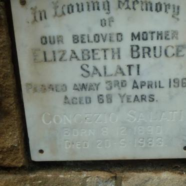 SALATI Concezio 1890-1983 &amp; Elizabeth Bruce -1964