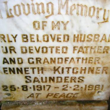 SAUNDERS Kenneth Kitchener 1917-1981