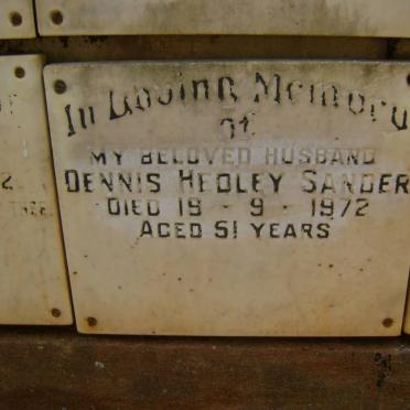 SANDER Dennis Hedley -1972