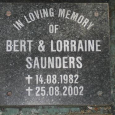 SAUNDERS Bert -1982 &amp; Lorraine -2002