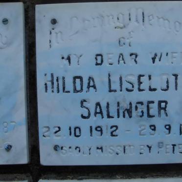 SALINGER Hilda Liselotte 1912-1987