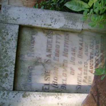 SANDERS Elsie nee EBBOTT -1932