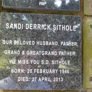 SITHOLE Sandi Derrick 1946-2013