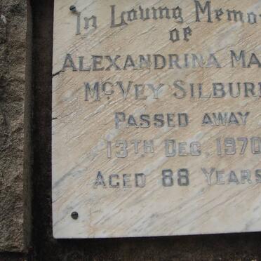 SILBURN Alexandrina Mary McVEY -1970