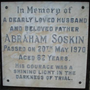 SOSKIN Abraham -1970