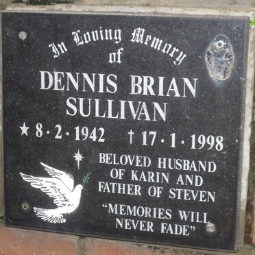 SULLIVAN Dennis Brian 1942-1998