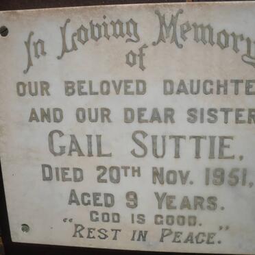 SUTTIE Gail -1951