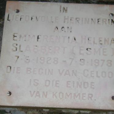 SLABBERT Emmerentia Helena 1928-1978