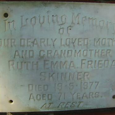 SKINNER Ruth Emma Frieda -1977