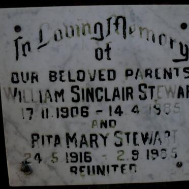 STEWART William Sinclair 1906-1985 &amp; Rita Mary 1916-1985