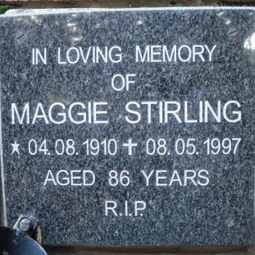 STIRLING Maggie 1910-1997