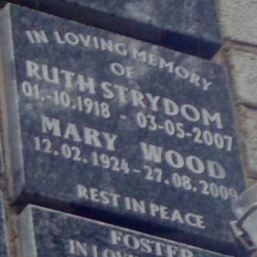 STRYDOM Ruth 1918-2007 :: WOOD Mary 1924-2009