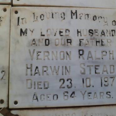 STEAD Vernon Ralph Harwin -1972
