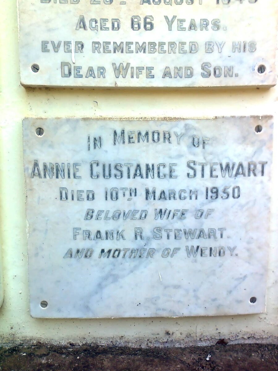 STEWART Annie Custance -1950