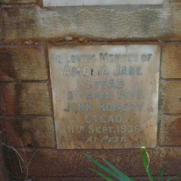 STEAD John Robert -1936 &amp; Amelia Jane -1932