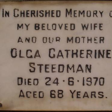 STEEDMAN Olga Catherine -1970