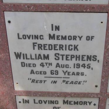 STEPHENS Frederick William -1945