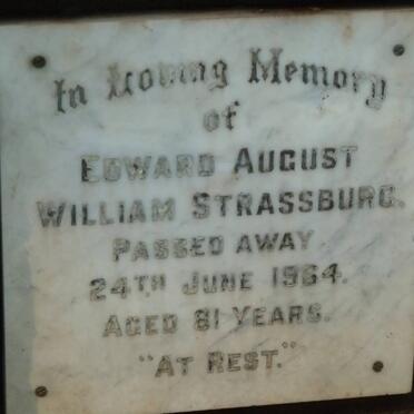 STRASSBURG Edward August William -1964