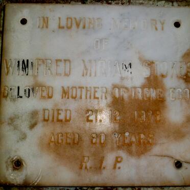 STOKES Winifred Miriam -1978