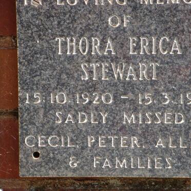 STEWART Thora Erica 1920-1993