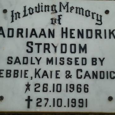 STRYDOM Adriaan Hendrik 1966-1991