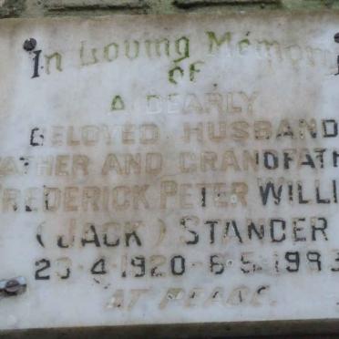 STANDER Frederick Peter William 1920-1983