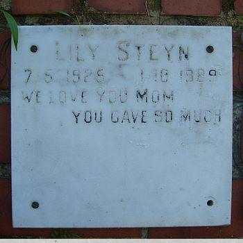 STEYN Lily 1925-1989