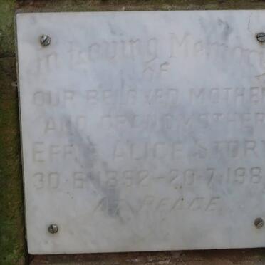 STORY Effie Alice 1892-1980