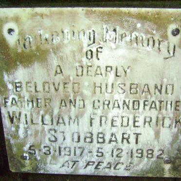 STOBBART William Frederick 1917-1982