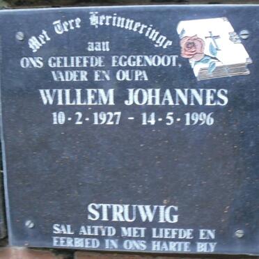 STRUWIG Willem Johannes 1927-1996