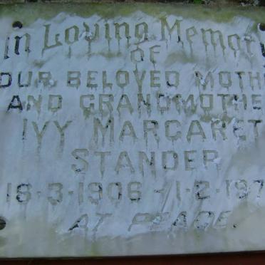 STANDER Ivy Margaret 1906-1979