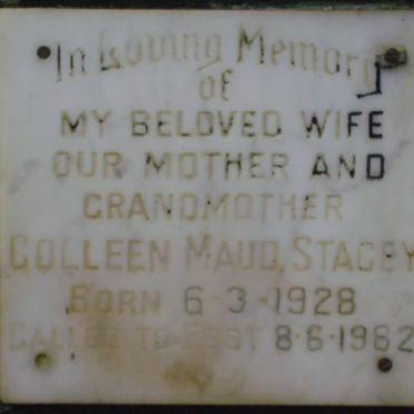 STACEY Colleen Maud 1928-1982