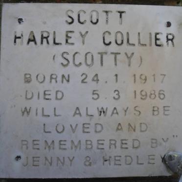 SCOTT Harley Collier 1917-1986