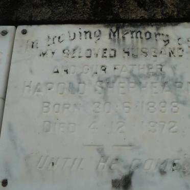 SHEPHEARD Harold 1898-1972
