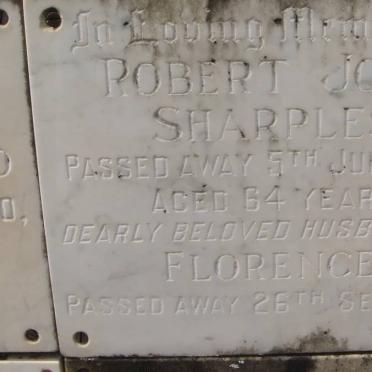 SHARPLES Robert John -1971 &amp; Florence -1984