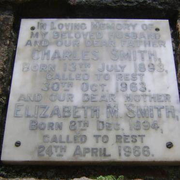 SMITH Charles 1893-1963 &amp; Elizabeth 1894-1966