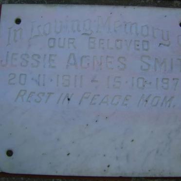 SMITH Jessie Agnes 1911-1977