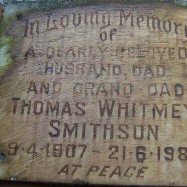 SMITHSON Thomas Whitmey 1907-1982