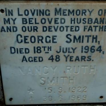 SMITH George -1964 &amp; Nancy Ruth 1922-1989