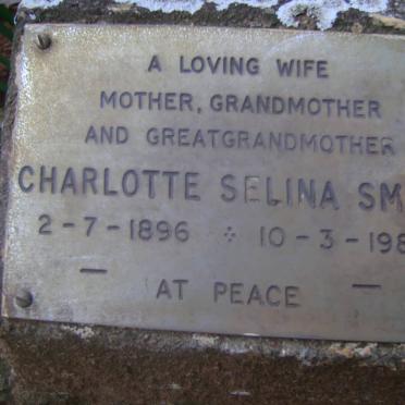 SMITH Charlotte Selina 1896-1980