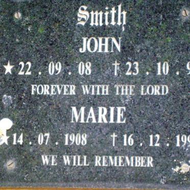 SMITH John 1908-1994 &amp; Marie 1908-1994