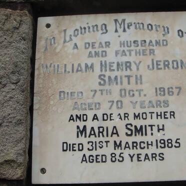 SMITH William Henry Jerome -1967 &amp; Maria -1985
